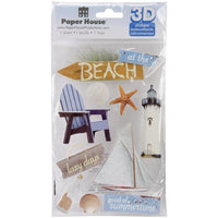 Paper House 3D Stickers - At the Beach