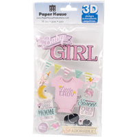 Paper House 3D Stickers - Baby Girl
