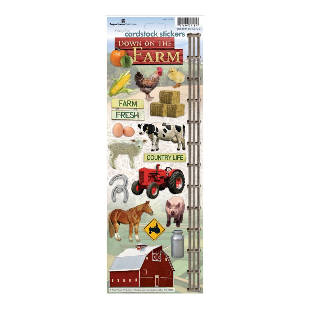 Paper House Cardstock Stickers - On the Farm
