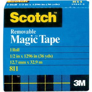 Scotch ® Removable Tape 1/2" X 36yd