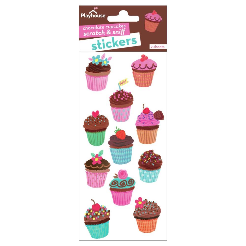 Paper House Stickers - Scratch & Sniff: Chocolate Cupcakes