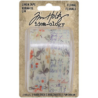 Tim Holtz Linen Tape - Floral
