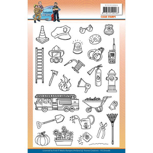 Yvonne Creations Stamp Set - Big Guys: Professions