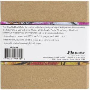 Dina Wakley Journal 6" - 64 pg Heavyweight Kraft