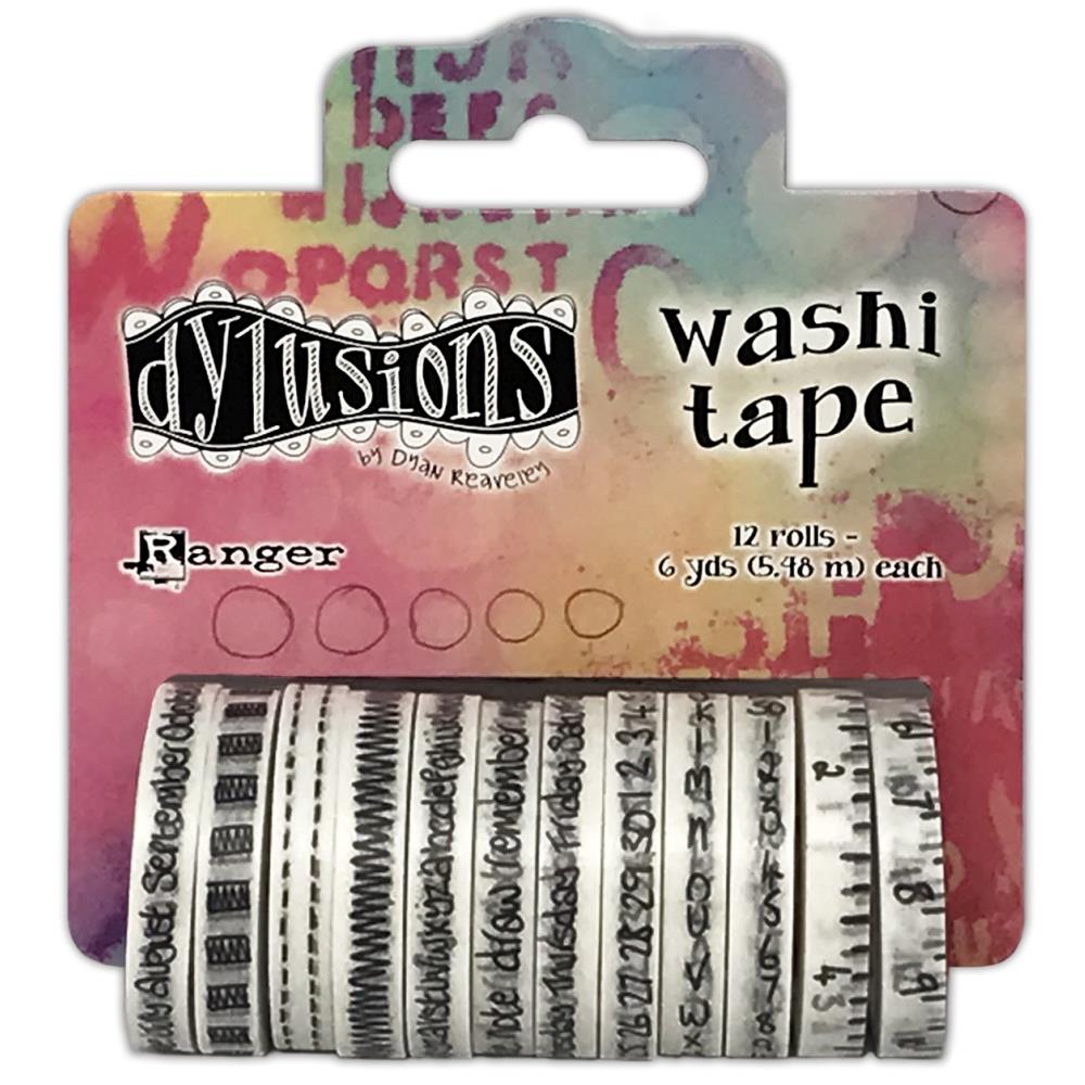 Dylusions Washi Tape Set - White
