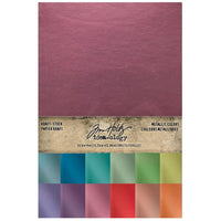 Tim Holtz Paper Pad 6" x 9" - Kraft Metallic Colors
