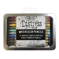 Tim Holtz Distress Watercolour Pencils 12pcs - Set 1
