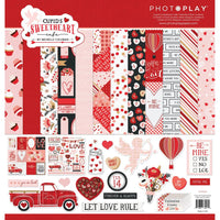 Photoplay Paper Pack 12" x 12" - Cupids Sweetheart Cafe
