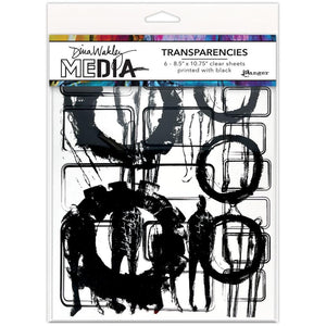 Dina Wakley Transparencies - Frames & Figures Set 1