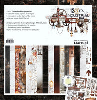 13arts Paper Pack 12" x 12" - Industrial Zone
