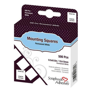 Scrapbook Adhesives Mounting Squares - Permanent White