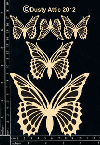 Dusty Attic Chipboard - Monarch Butterflies