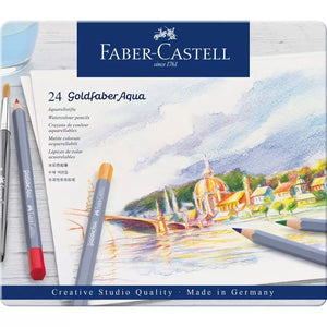 Faber-Castell Watercolour Pencils Goldfaber Aqua - Set of  24