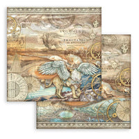 Stamperia Paper Pack 10 sheets cm 20,3X20,3 (8"X8") - Sir Vagabond in Fantasy World
