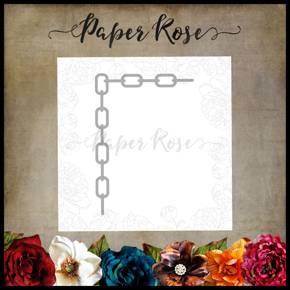 Paper Rose Die - Chain Corner