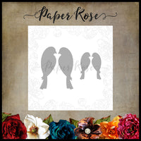 Paper Rose Die set - Love Birds