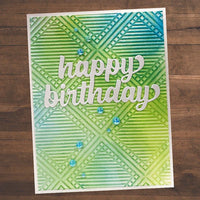 Paper Rose Embossing Folder 5" x 7" - 3D Striped Diamond
