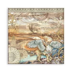 Stamperia Paper Pack 10 sheets cm 20,3X20,3 (8"X8") - Sir Vagabond in Fantasy World