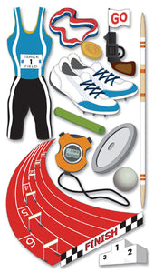 Jolee's Boutique 3D Stickers - Track &  Field
