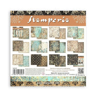 Stamperia Paper Pack 10 sheets cm 20,3X20,3 (8"X8") Backgrounds Sel. - Sir Vagabond in Fantasy Wor
