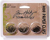 Tim Holtz Metals - Mini Paper Clips (48 Pieces)
