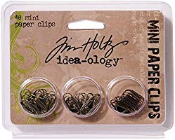 Tim Holtz Metals - Mini Paper Clips (48 Pieces)