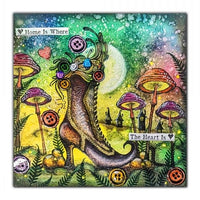 Lavinia  Stamp - Snailcap Mushrooms
