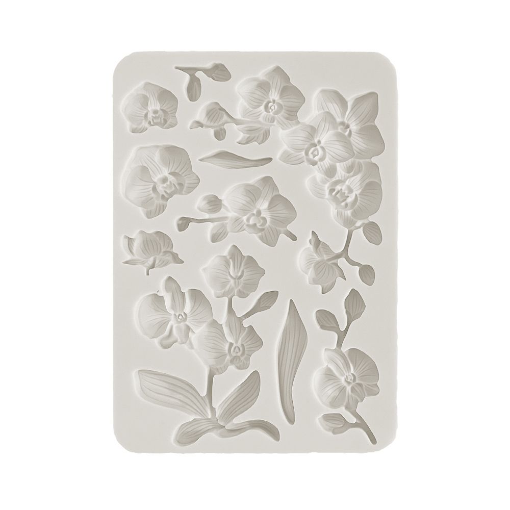 Stamperia Silicon mould A5 - Orchids and Cats orchids
