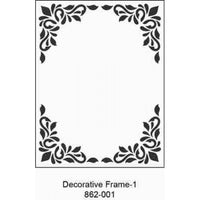 Crafts4U Embossing Folder 5 3/4" x 4 1/4" - Decorative Frame 1