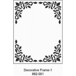 Crafts4U Embossing Folder 5 3/4" x 4 1/4" - Decorative Frame 1