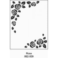 Crafts4U Embossing Folder 5 3/4" x 4 1/4" - Rose