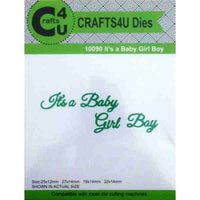 Crafts4U Die Set - It's a Baby Girl Boy