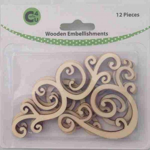 Wooden embellishments deals