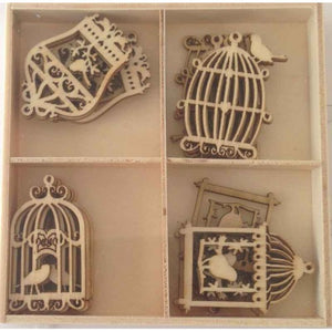 Crafts4U Wood Pieces - Birdcages