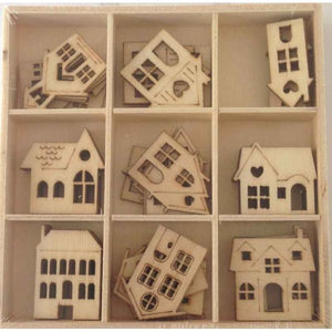 Crafts4U Wood Pieces - Houses