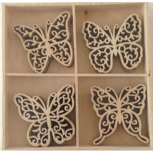 Crafts4U Wood Pieces - Butterflies