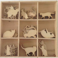 Crafts4U Wood Pieces - Cats