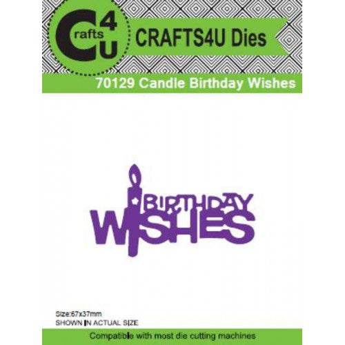 Crafts4U Die - Candle Birthday Wishes