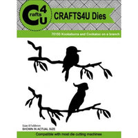 Crafts4U Die Set - Kookaburra and Cockatoo on a Branch