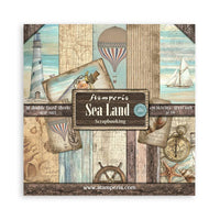 Stamperia Patterned Paper Pad 10 Sheets Cm 30,5X30,5 (12"X12") - Sea Land
