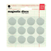 Basic Grey Magnetic Discs 5/8" Pack of 12