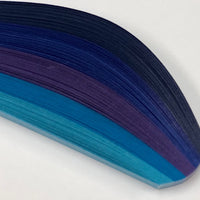 HP Quilling Strips 6mm - Blue Shades