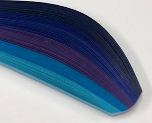 HP Quilling Strips 6mm - Blue Shades