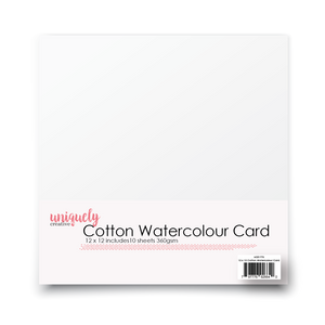 Uniquely Creative Cotton Watercolour Card 12" 360gsm (10)