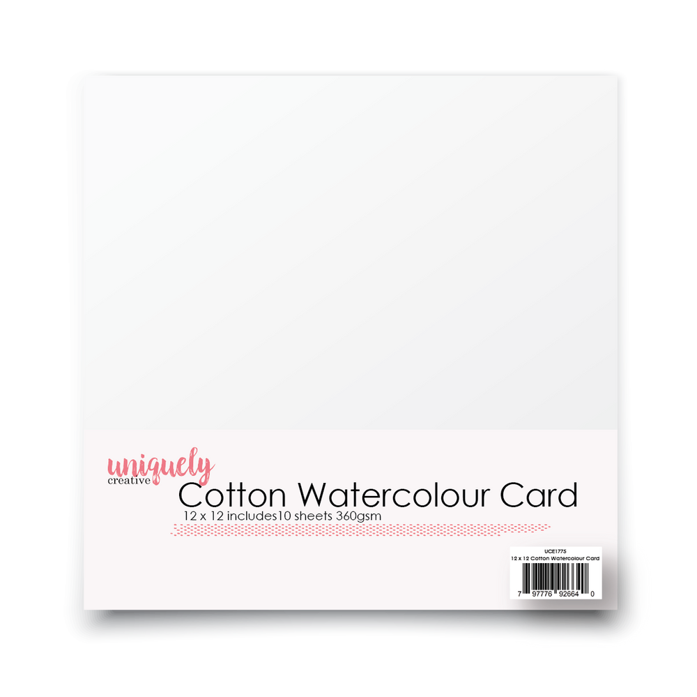 Uniquely Creative Cotton Watercolour Card 12