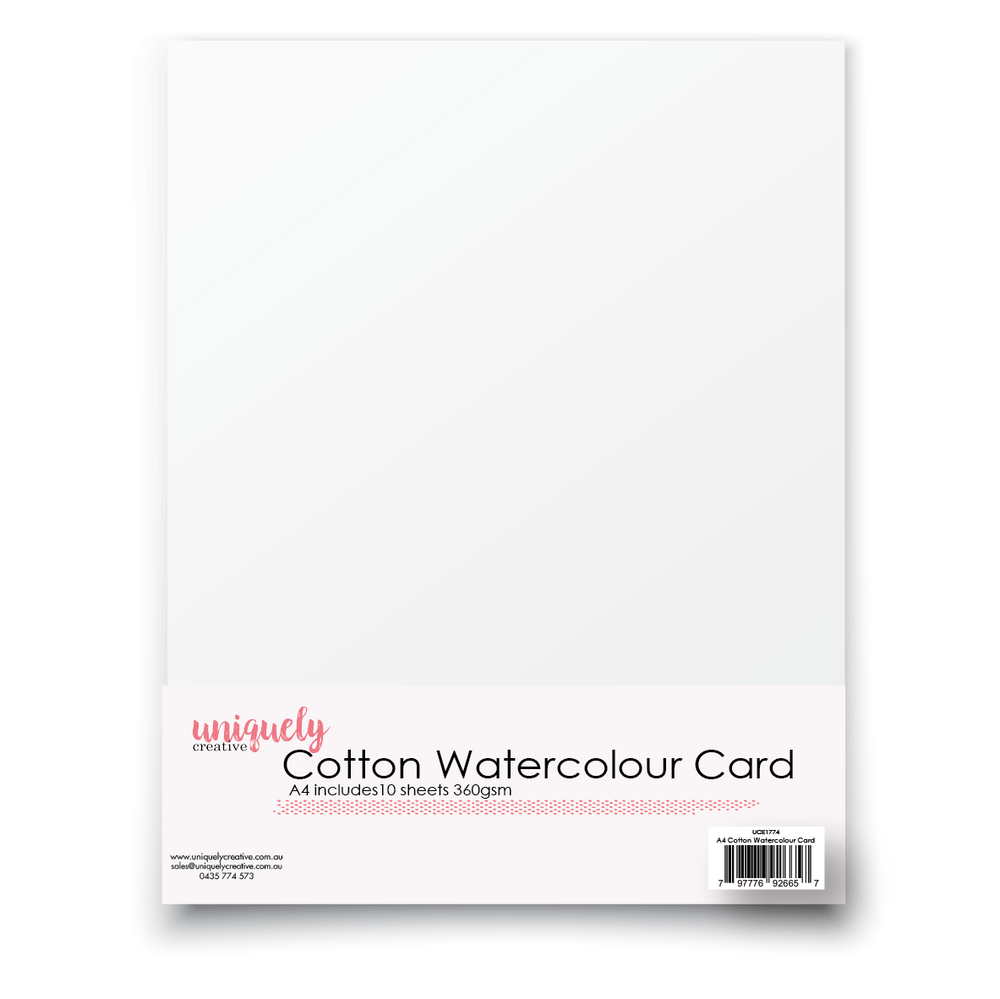 Uniquely Creative Cotton Watercolour Card A4 350gsm (10)