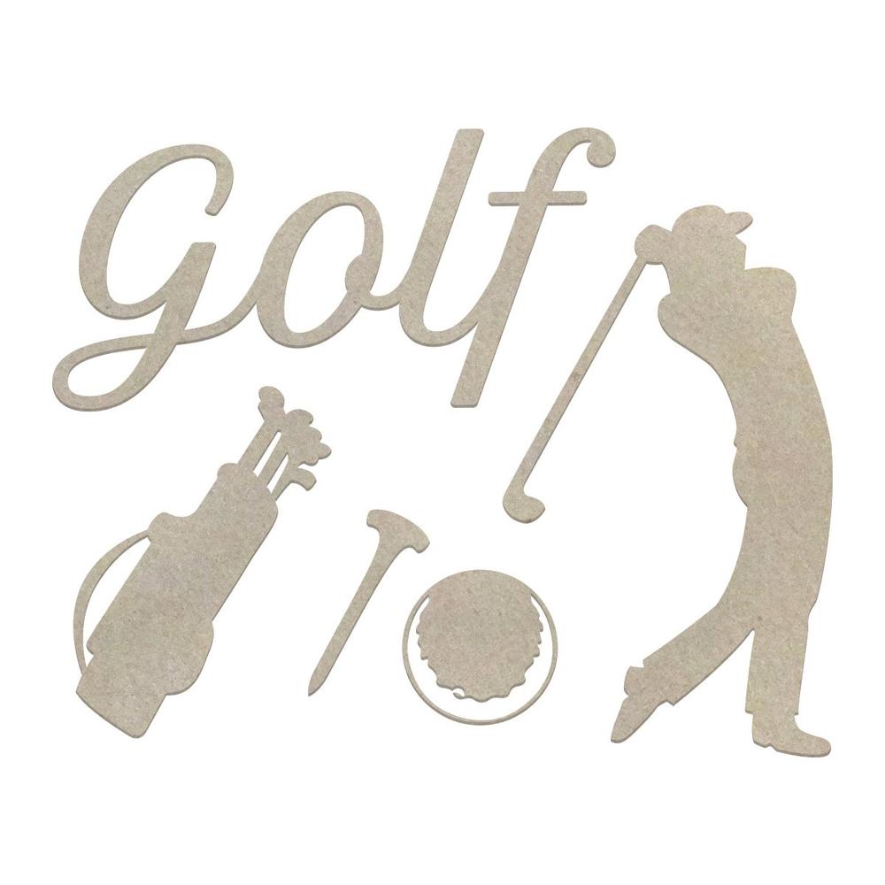Couture Chipboard Set - Golf