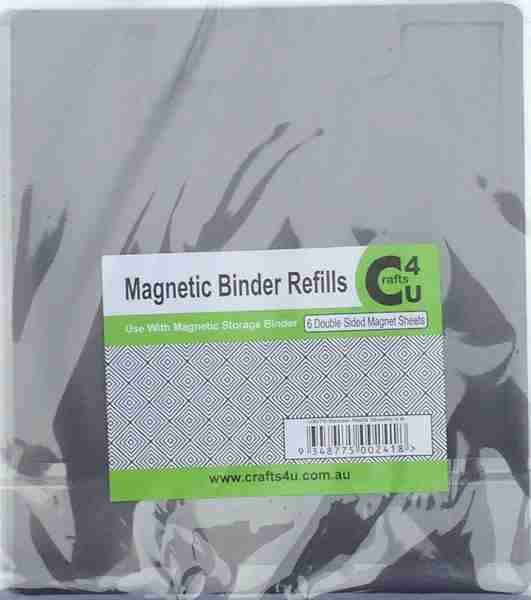 Crafts4U Die Storage Binder Refills - 6 Magnetic Double Sided