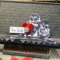 Darkroom Door Stamp Background - French Script