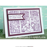 Darkroom Door Stamp Background - Flower Garden